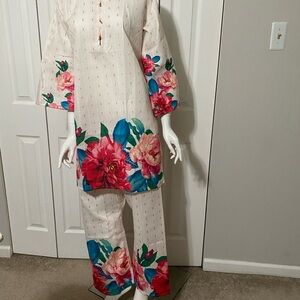 Floral Print Kurta Set